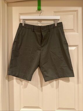 Men's Olive Green Performance Shorts